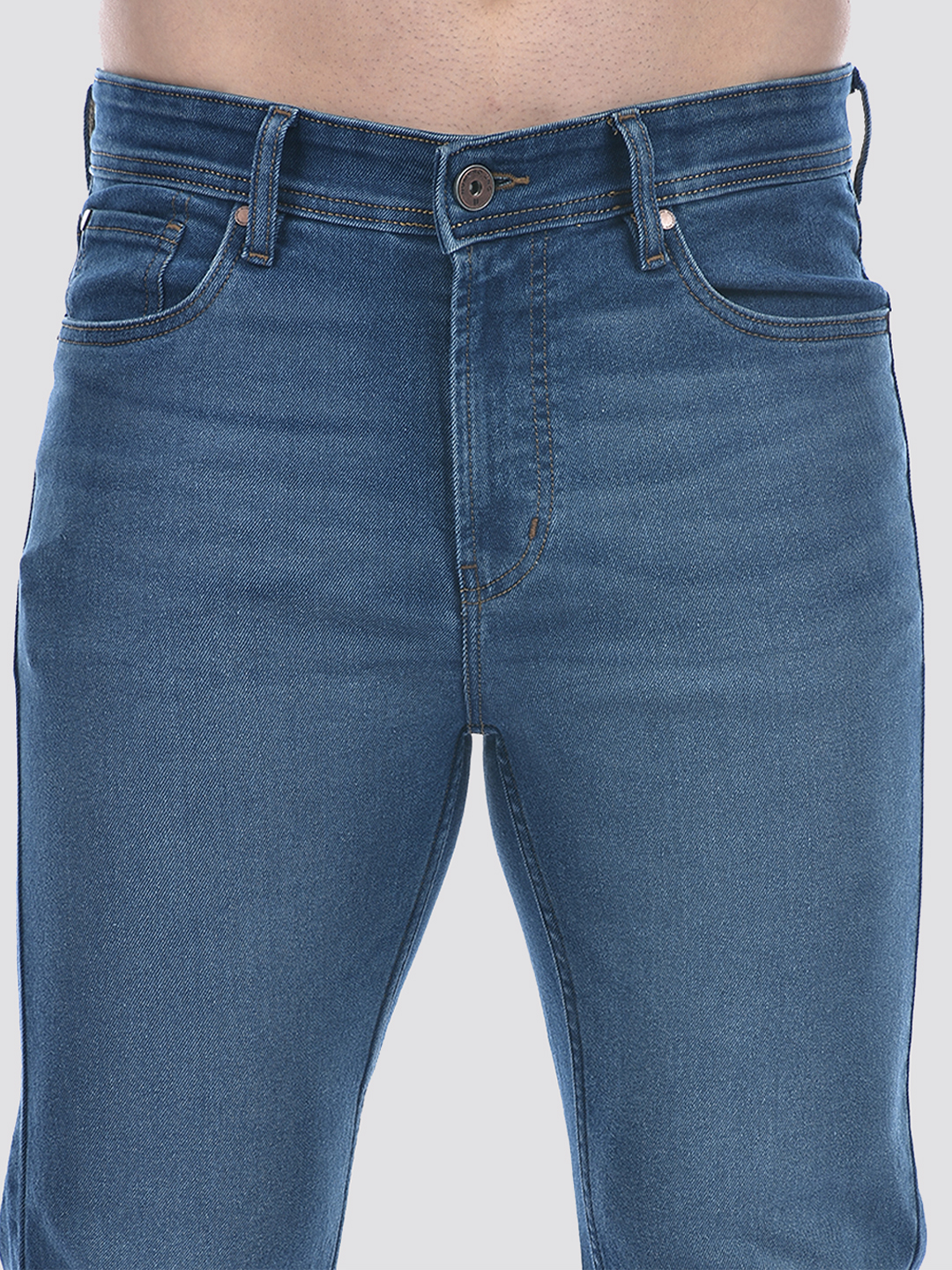Numero Uno Men Solid Blue Jeans